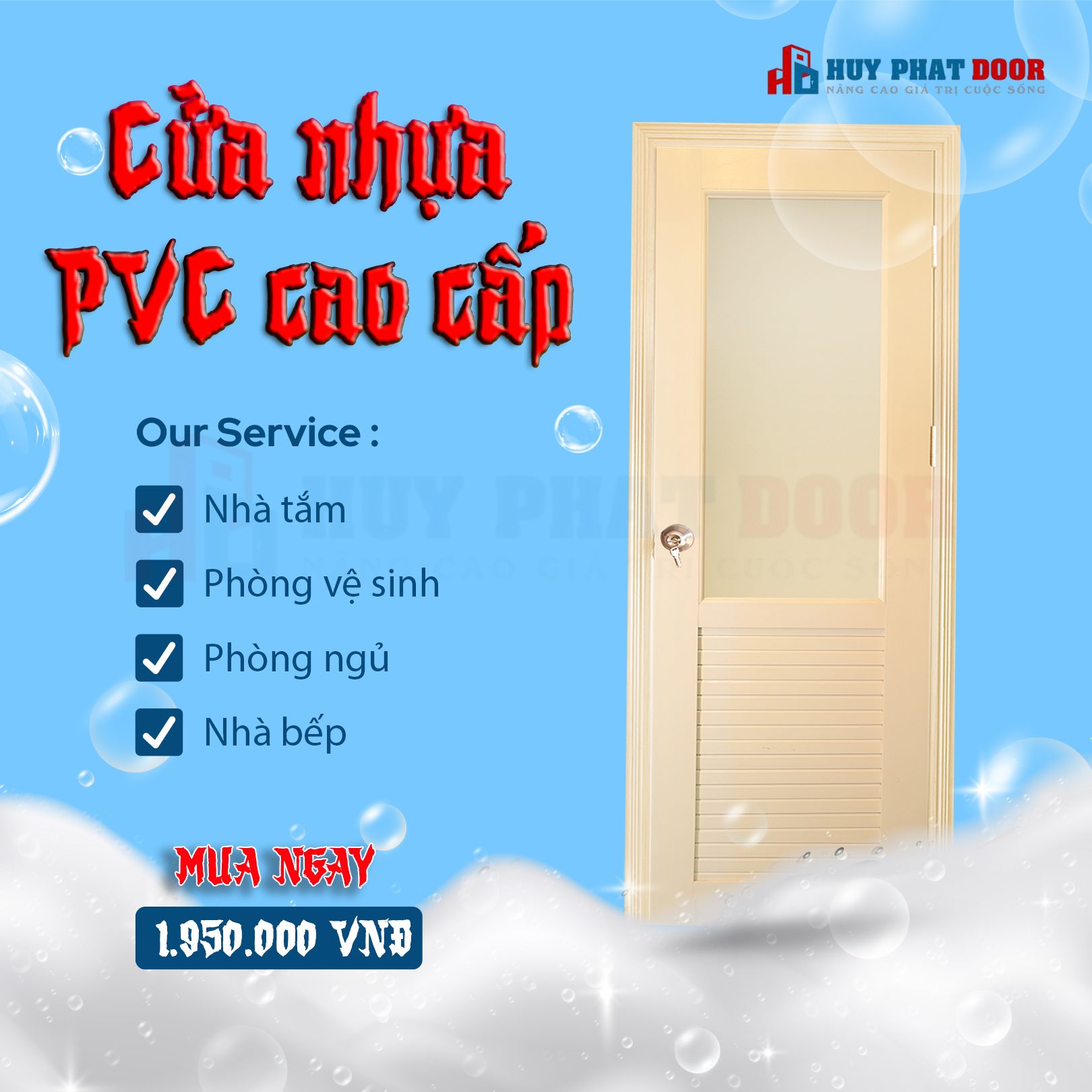 THAM KHẢO BÁO GIÁ CỬA NHỰA NHÀ VỆ SINH HUYPHATDOOR CHÍNH HÃNG